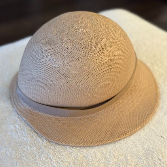 Satya Twena Caramel Fedora straw Hand-made Hat main image 4